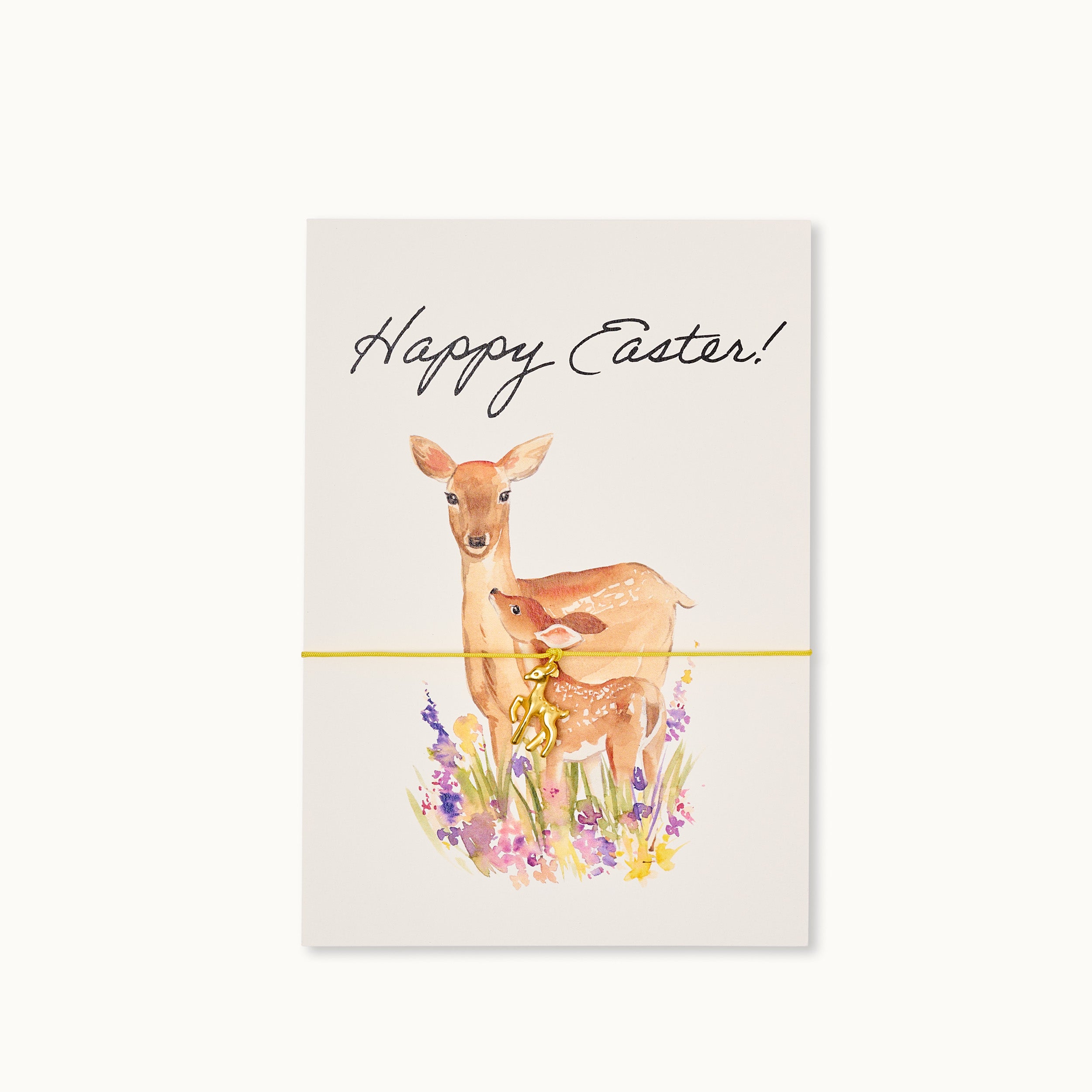 Armband-Karte: Happy Easter Bambi