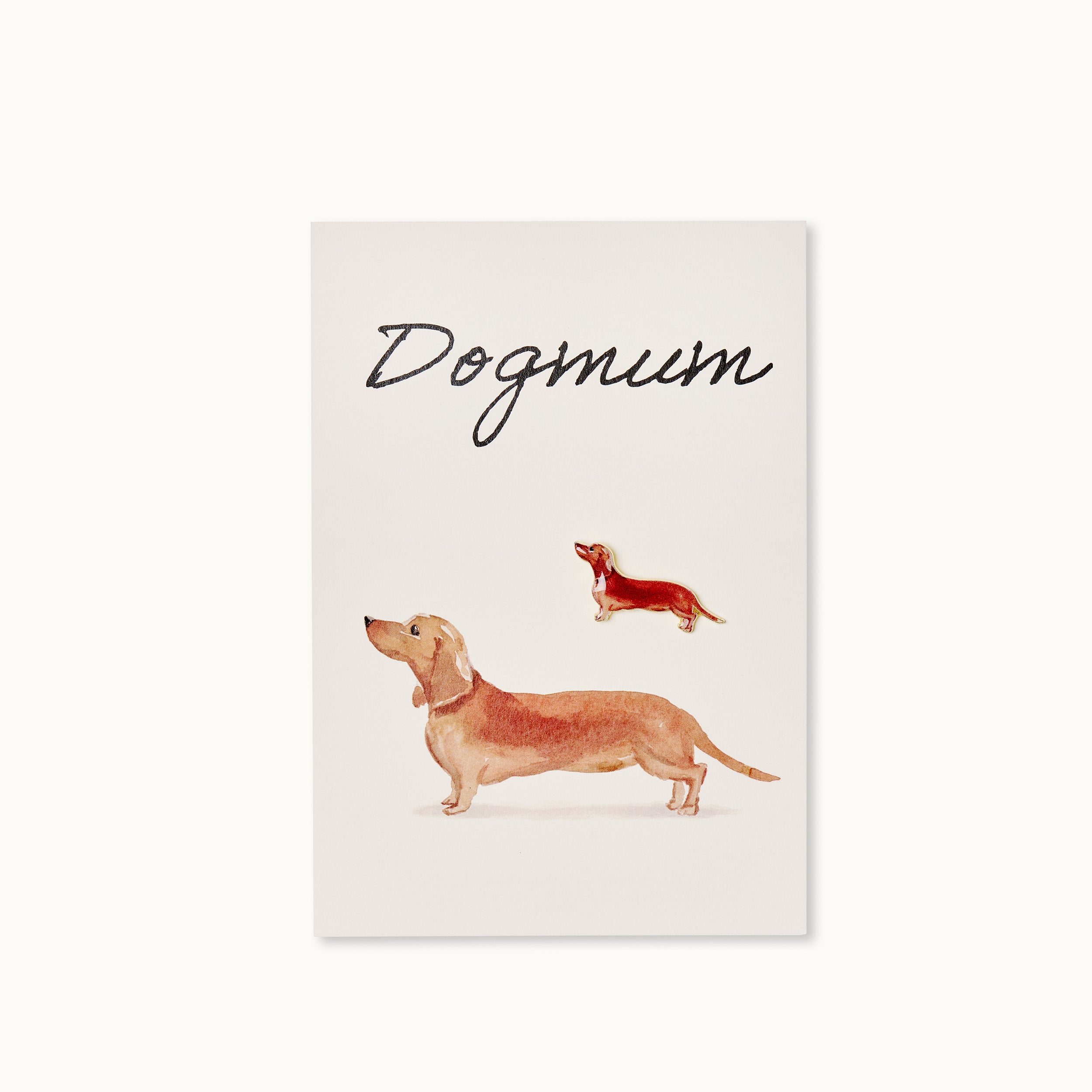 Pin-Karte: Dogmum Dackel Hell