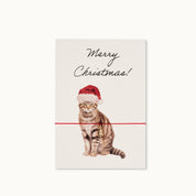 Armband-Karte: Merry Christmas Cat