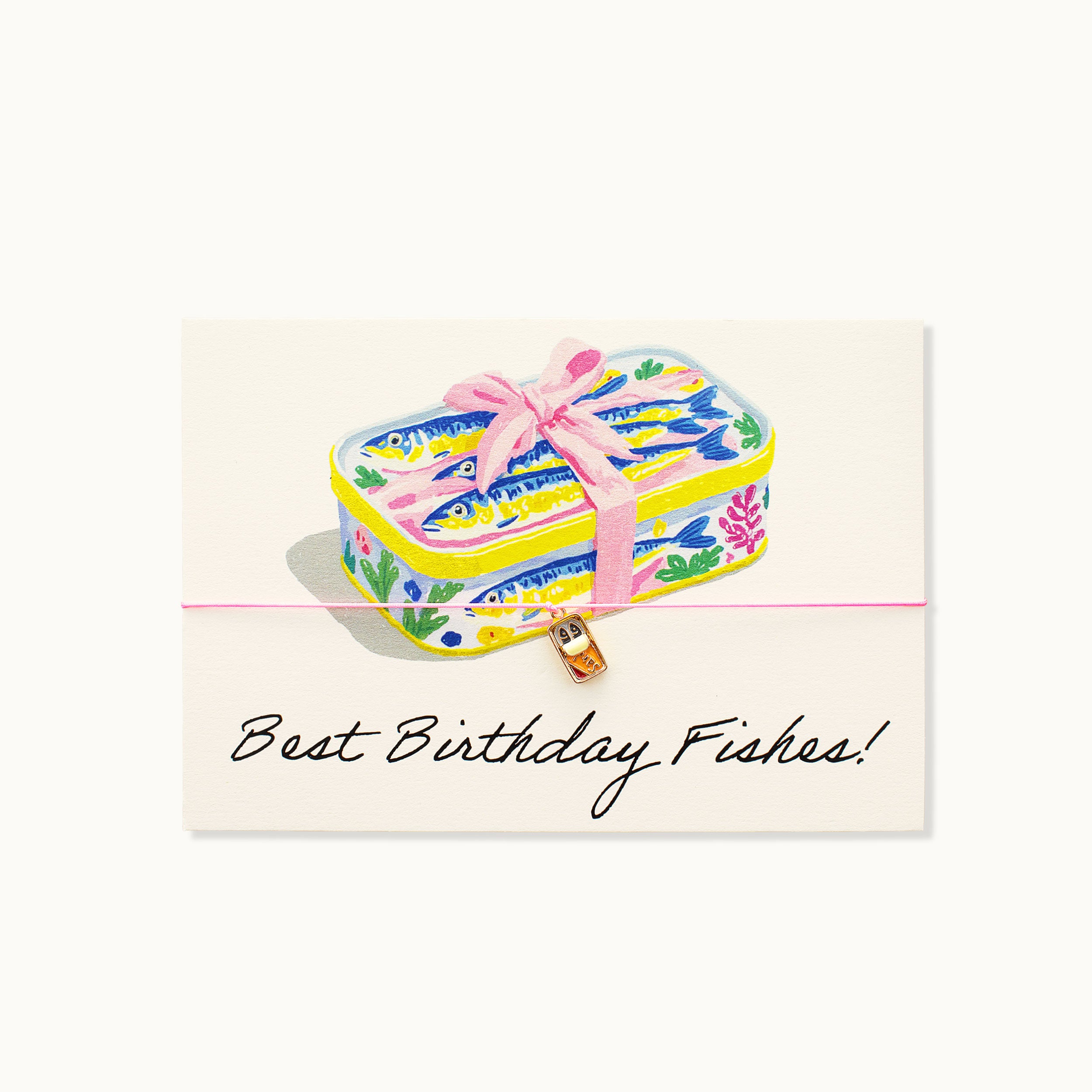 Armband-Karte: Best Birthday Fishes