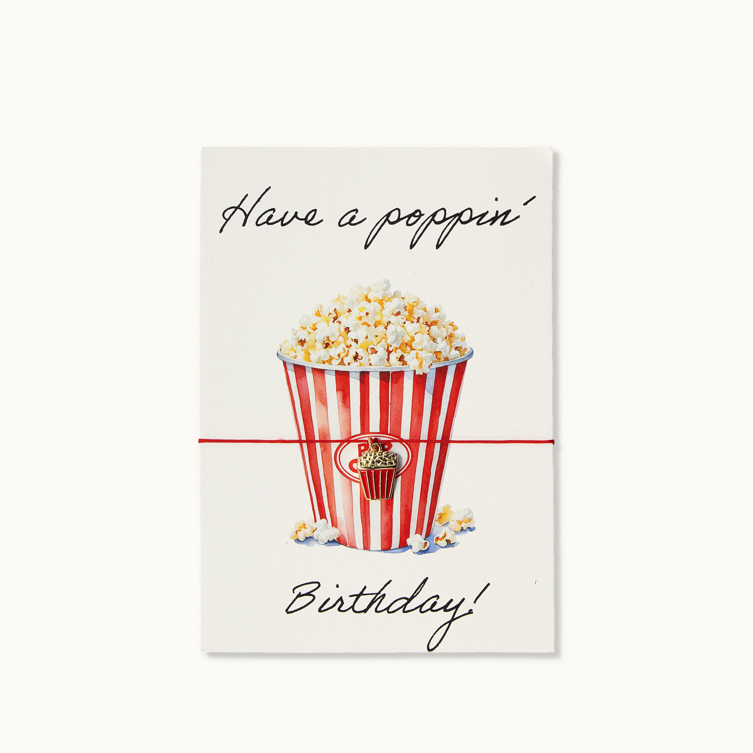 Armband-Karte: Have a poppin Birthday!
