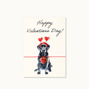 Armband-Karte: Happy Valentines Labrador