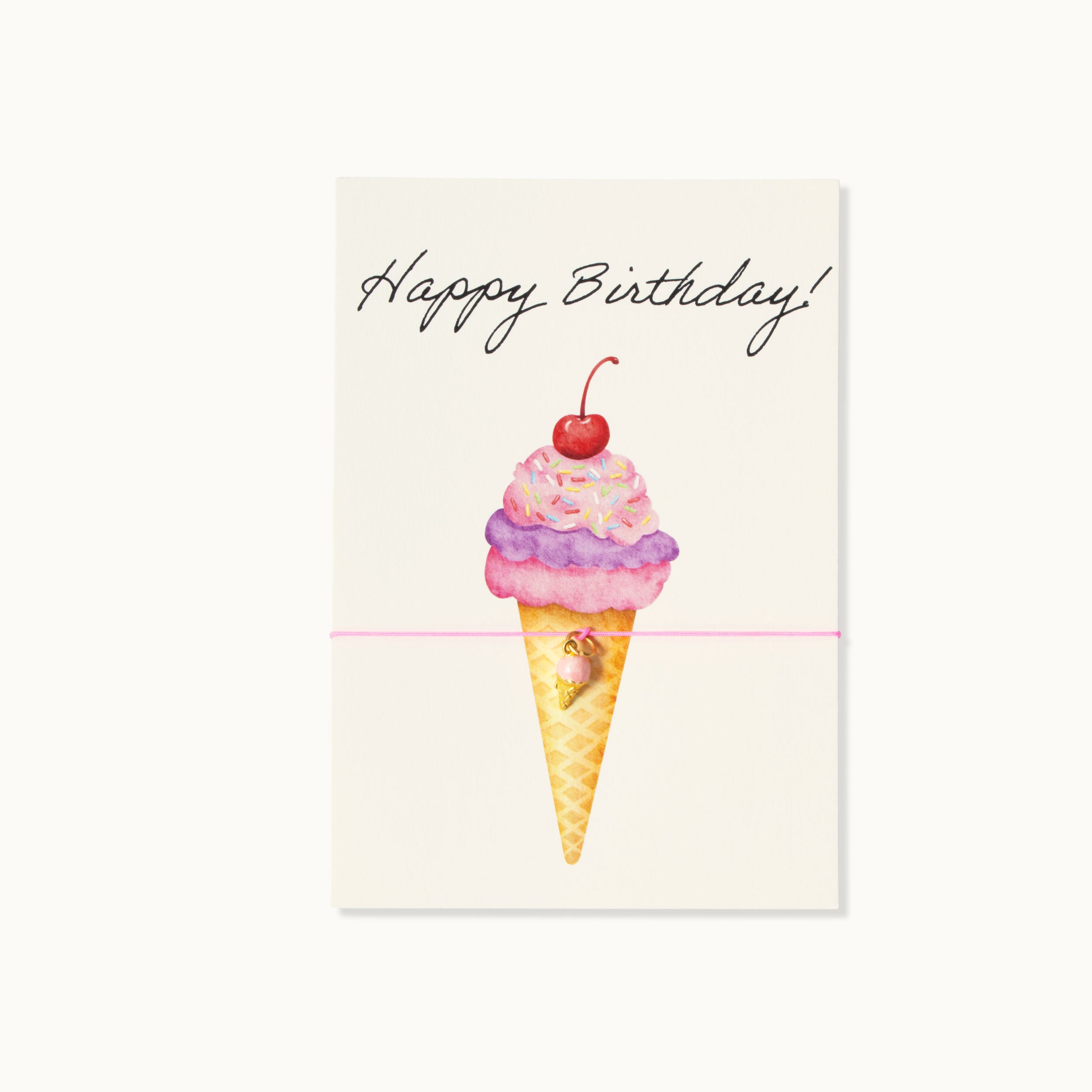 Armband-Karte: Happy Birthday Icecream