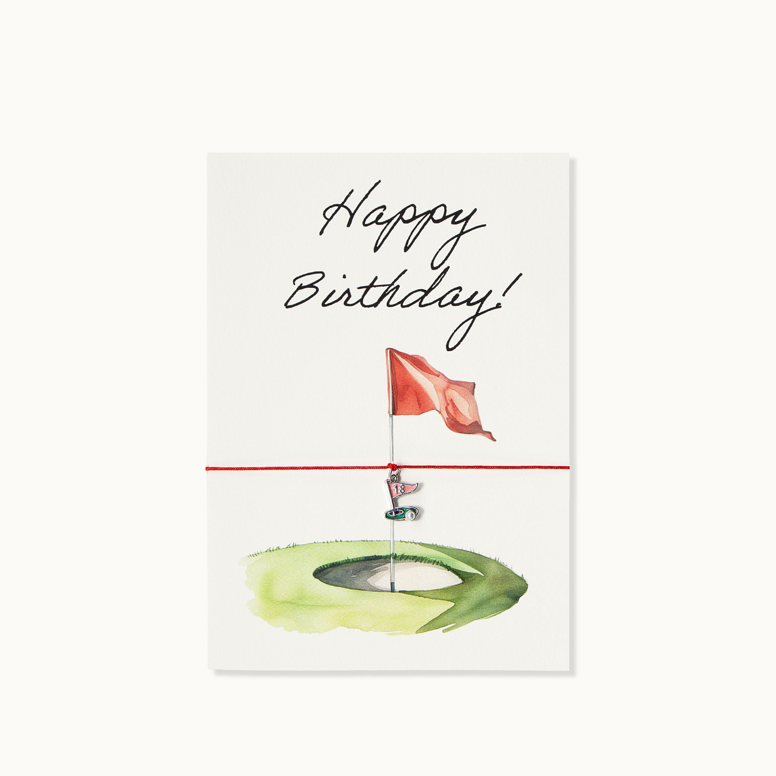 Armband-Karte: Happy Birthday Golf