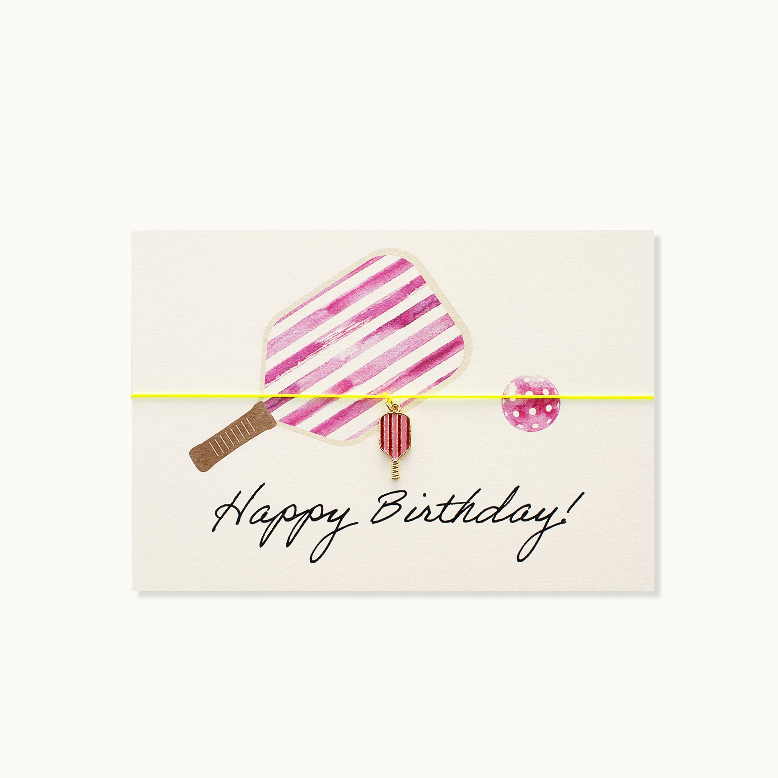 Armband-Karte: Happy Birthday Pickle Ball