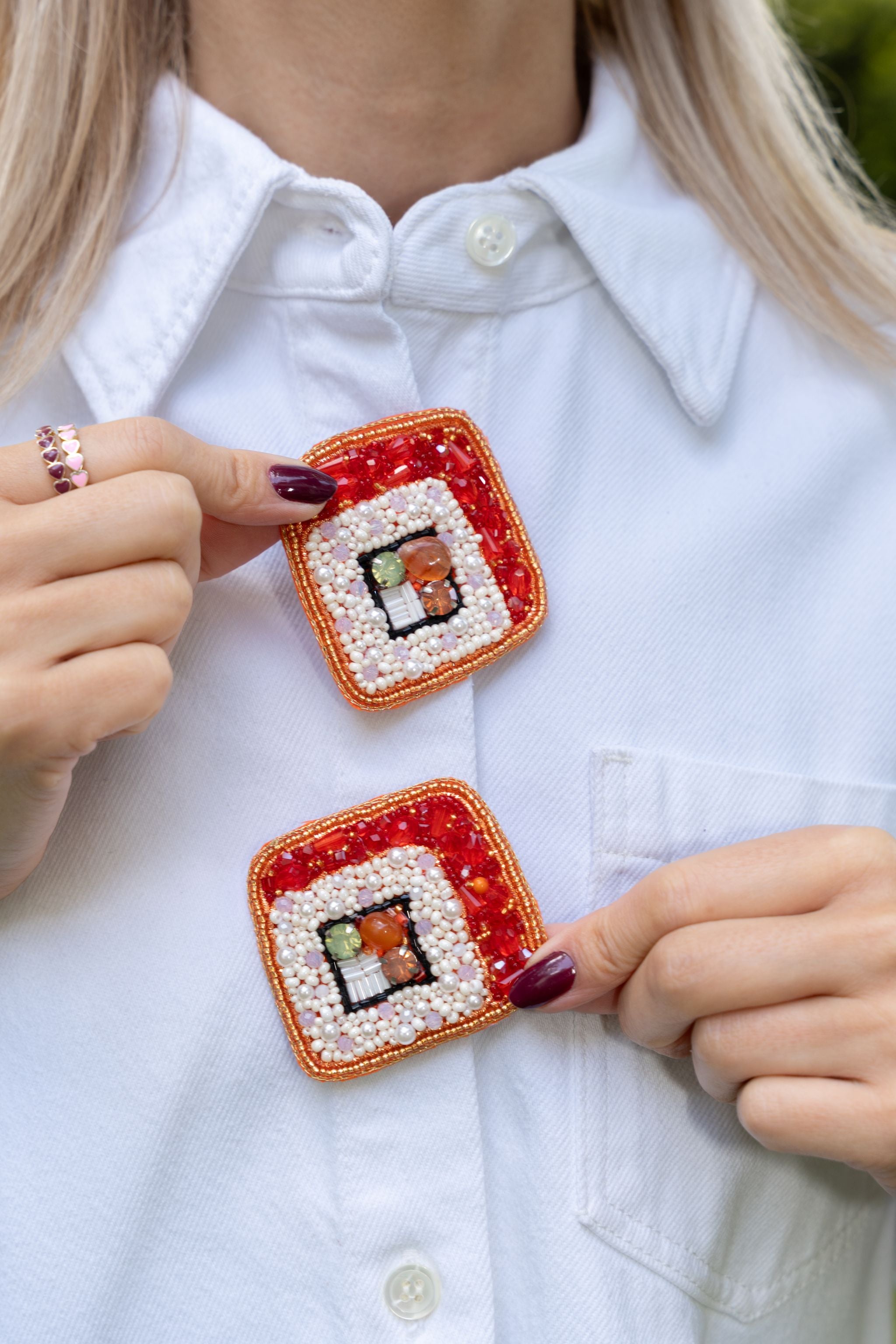 Broschenpaar: Sushi