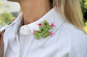Broschenpaar: Frosch