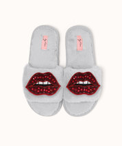 Brosche für Slipper: Lippen