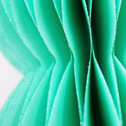 Osternhase aus Papier 30 cm Türkis