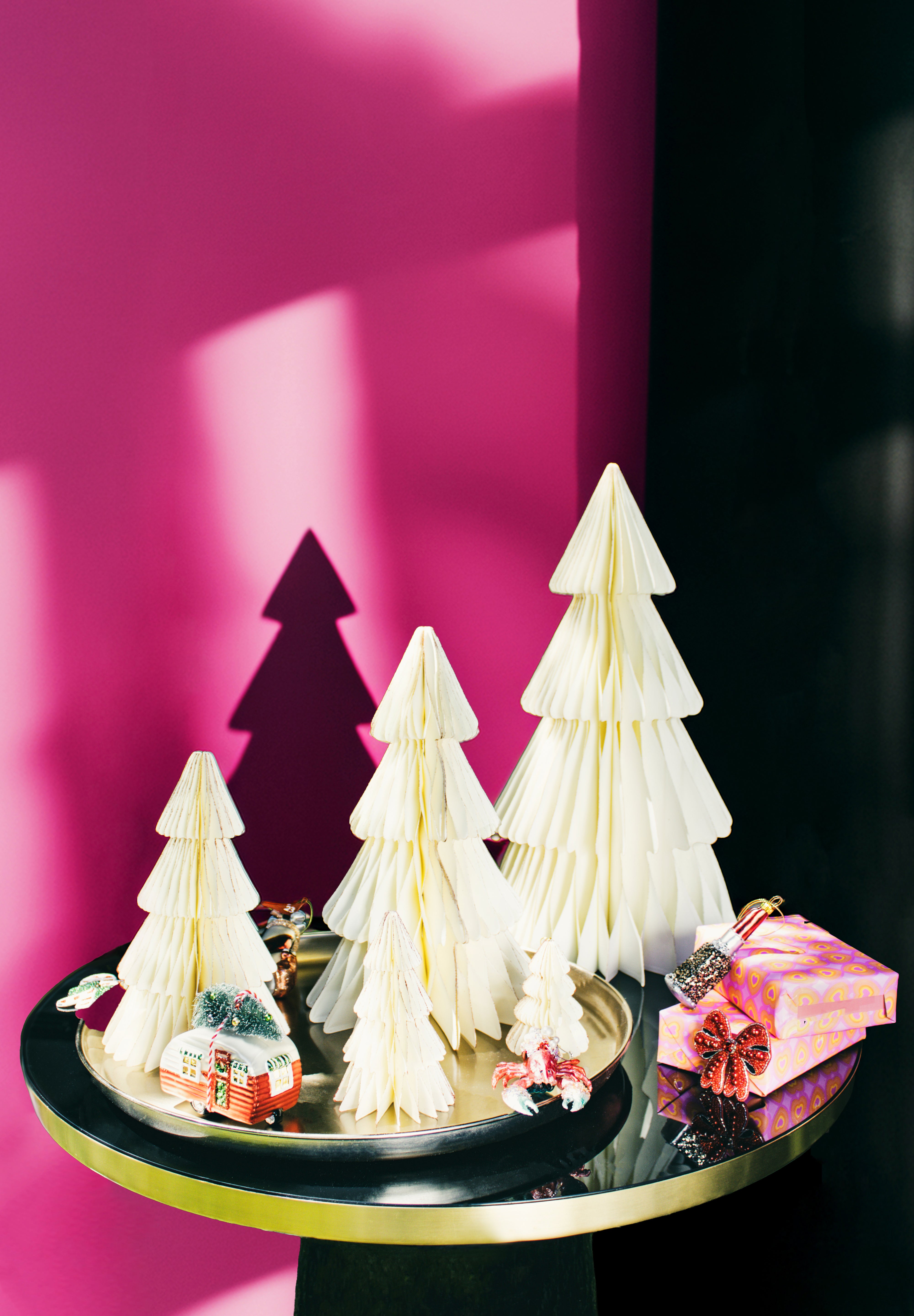 Anhänger Weihnachtsbaum aus Papier  15cm