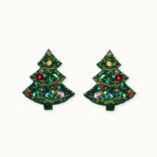 Broschenpaar: Weihnachtsbaum