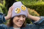 Broschenpaar: Smiley Gelb