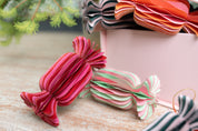 Anhänger Bonbon aus Papier  Groß Orange Rosa 15cm