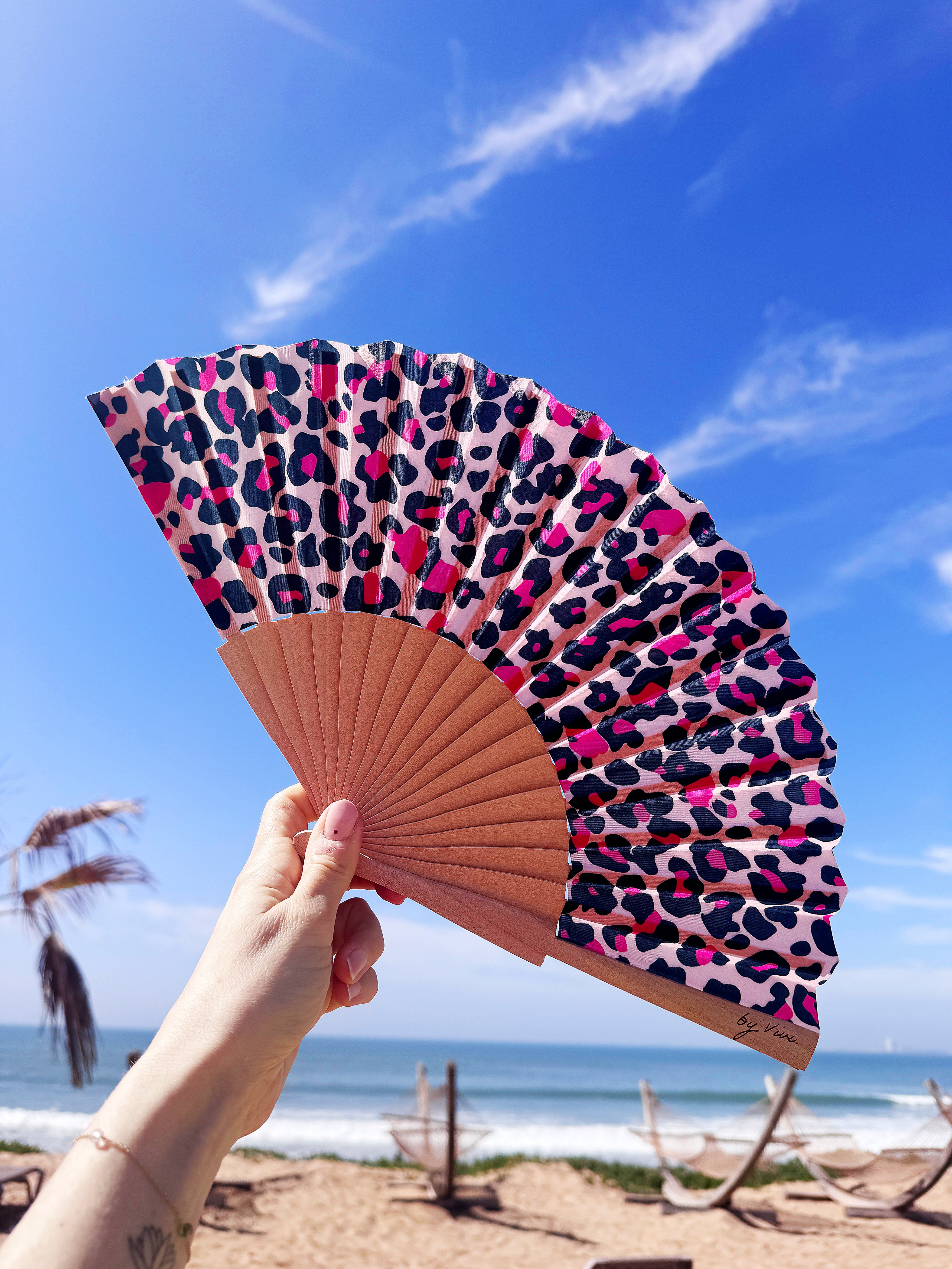 Fächer Pink Leopard