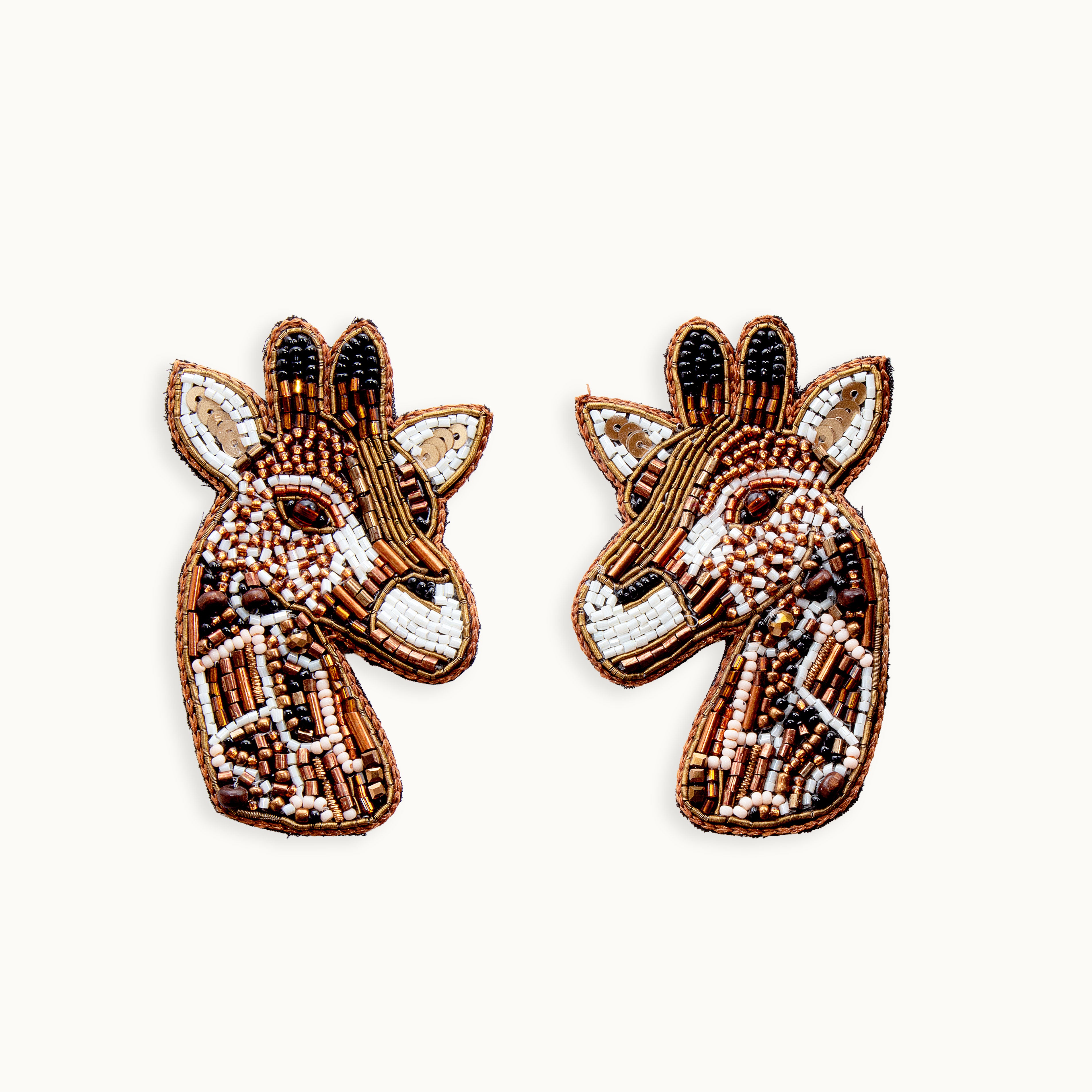 Broschenpaar: Giraffe