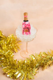 Haarklammer Champagner pink
