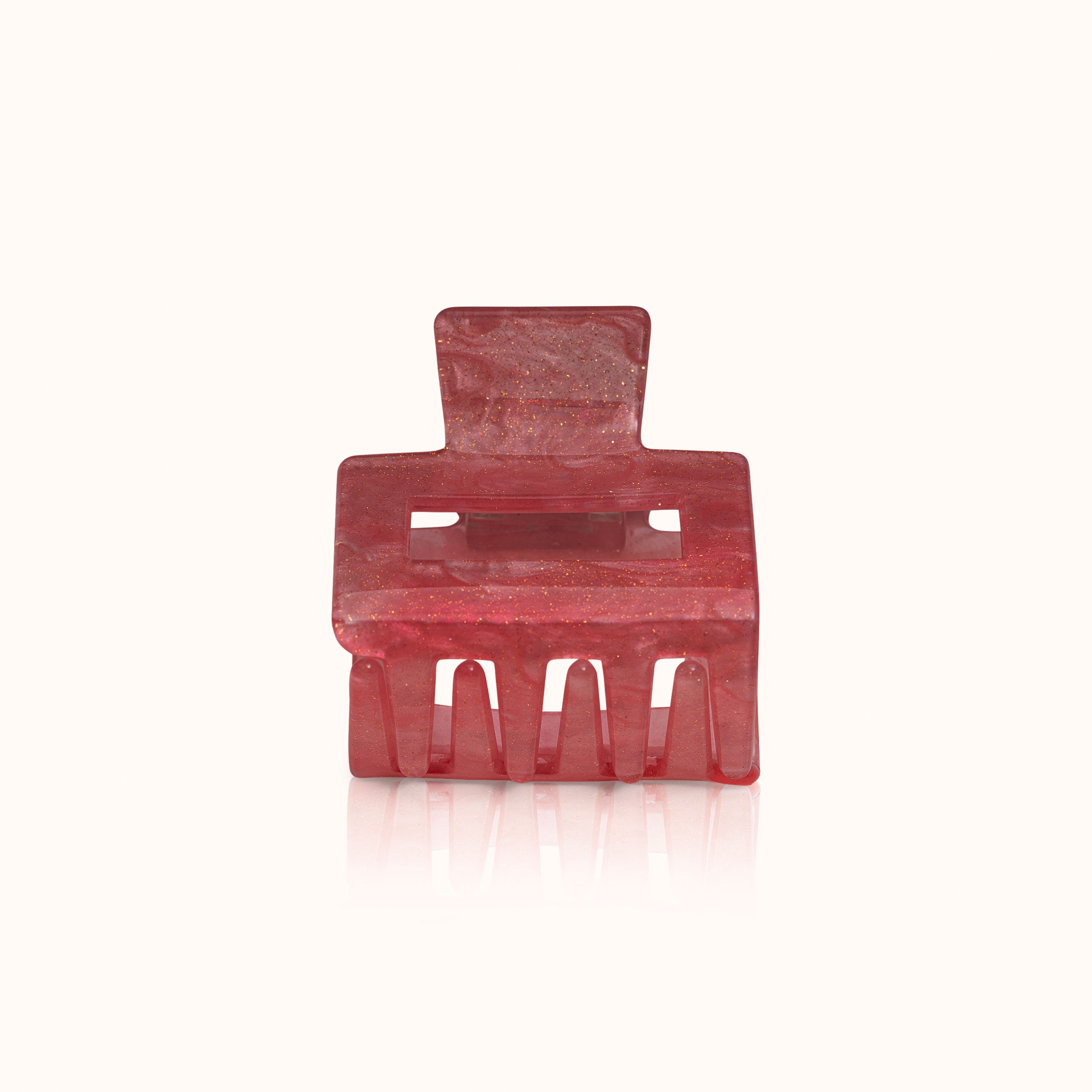 Haarklammer Square Cherry Glitter