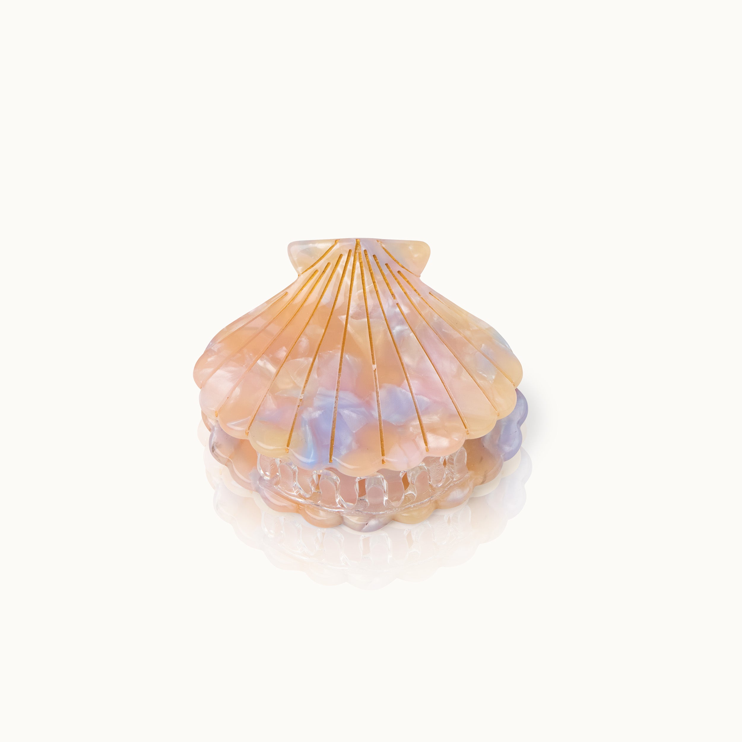 Haarklammer Muschelform Peachy