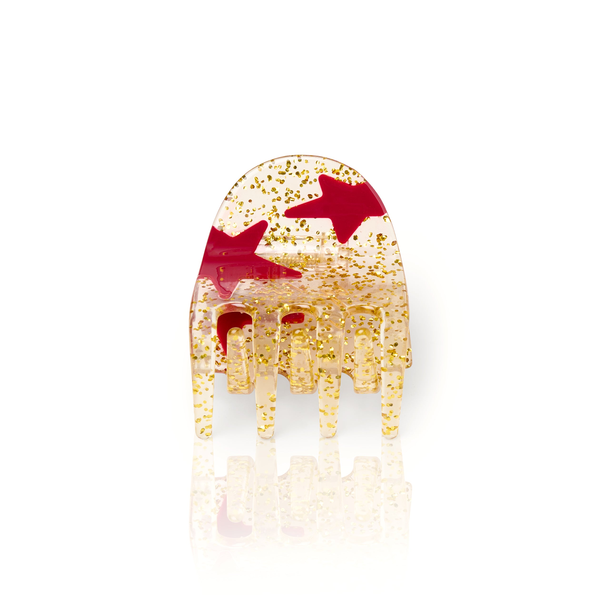 Haarklammer Star Red Gold