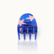 Haarklammer Star Blue Glitter