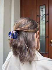 Haarklammer Star Blue Glitter