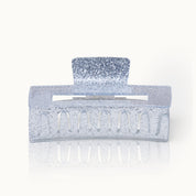 Haarklammer XL Silver Glitter