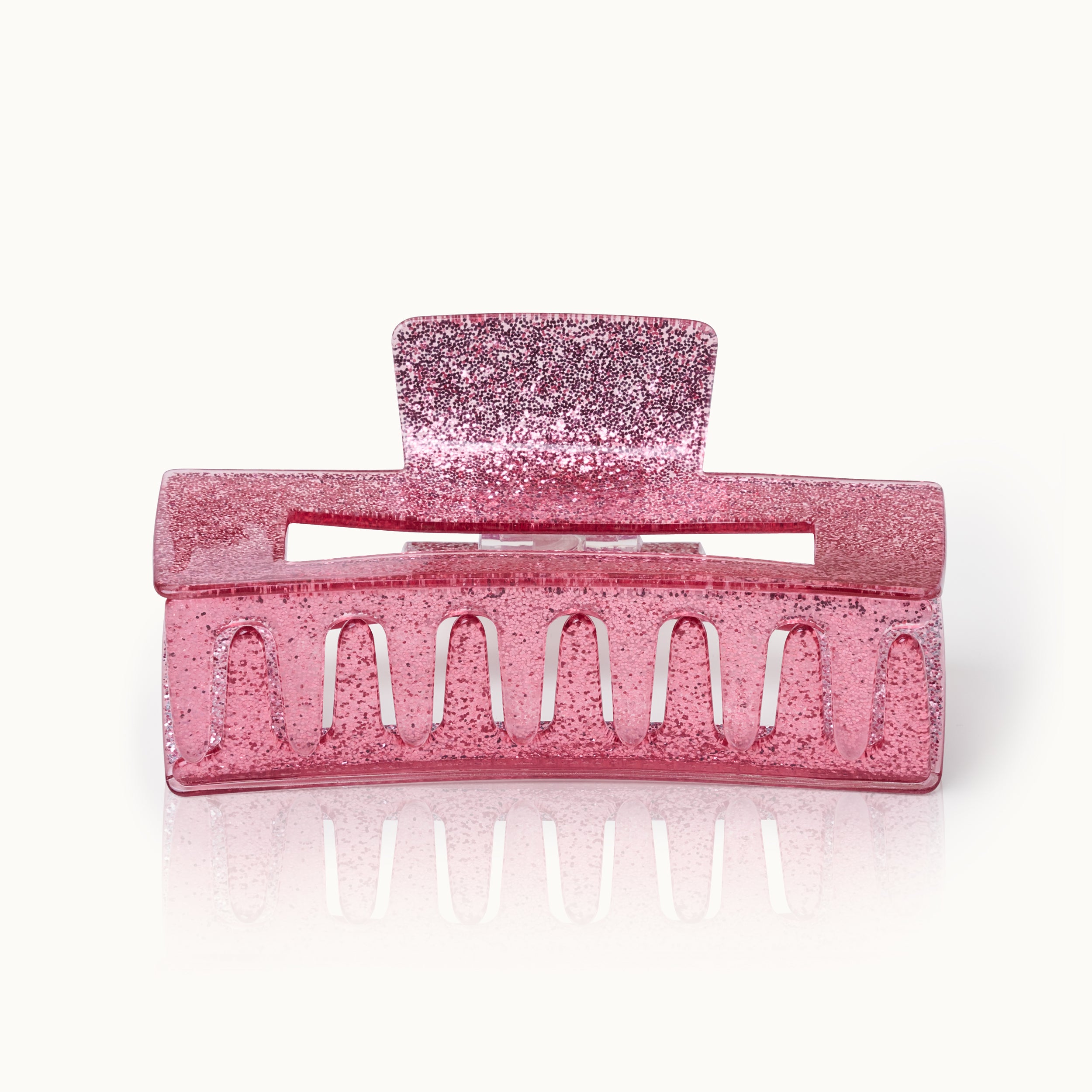 Haarklammer XL Pink Glitter