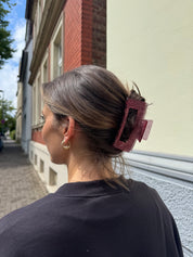Haarklammer XL Pink Glitter