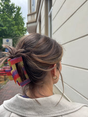 Haarklammer XL Rainbow Glitter