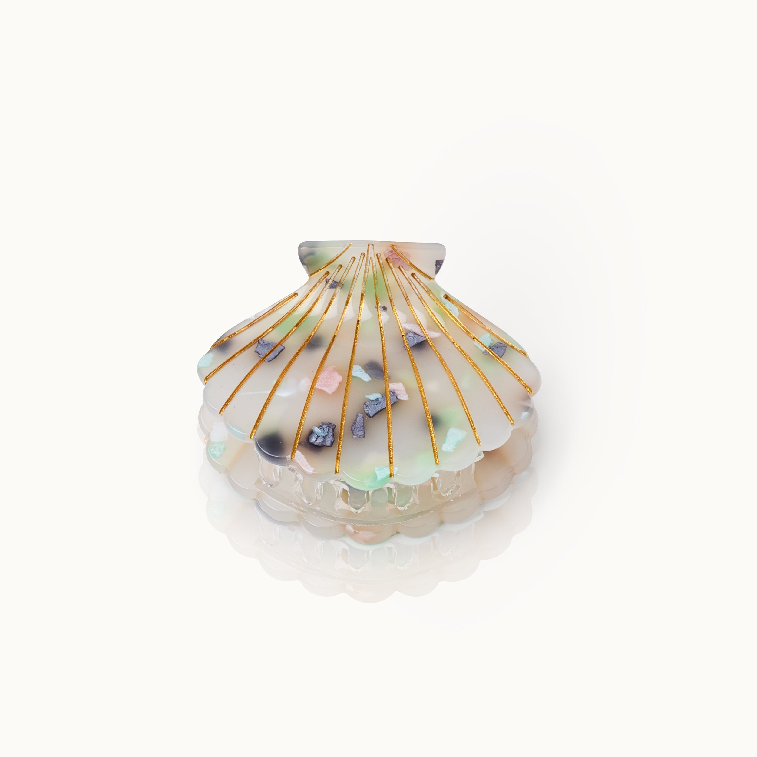 Haarklammer Muschelform Esmerald