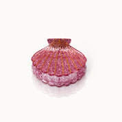 Haarklammer Muschelform Rose Glitter