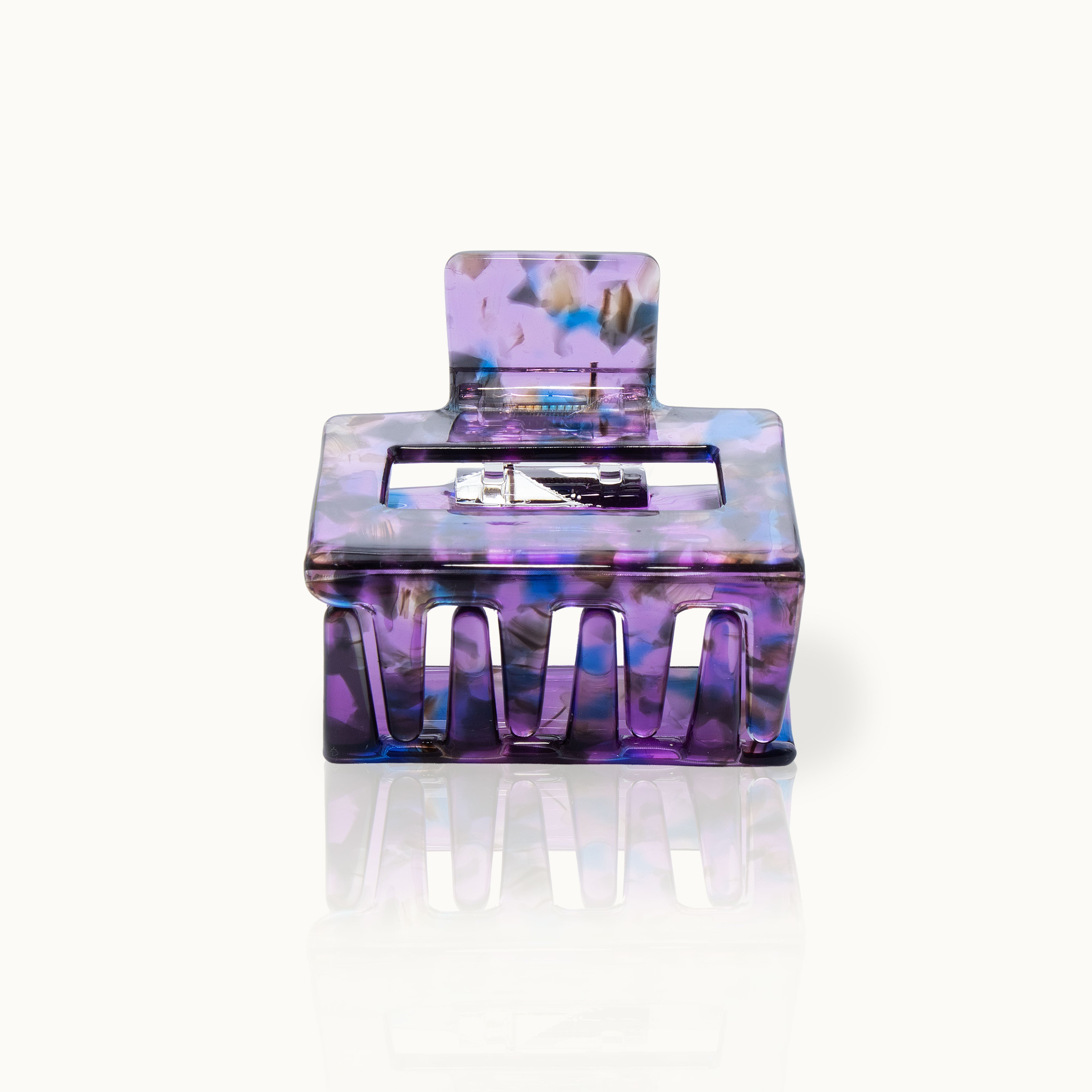 Haarklammer Square Purple Leo
