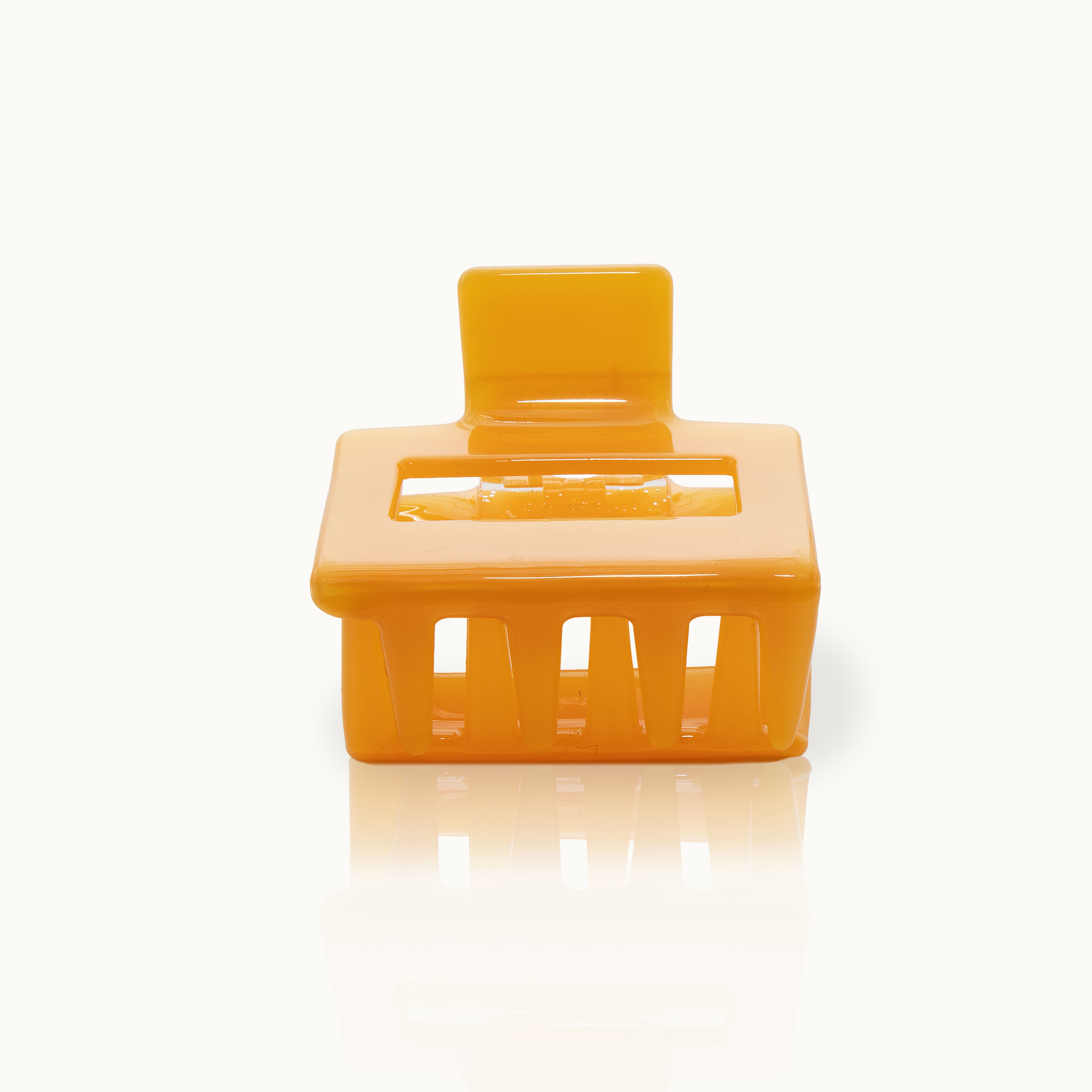 Haarklammer Square  Neon Orange