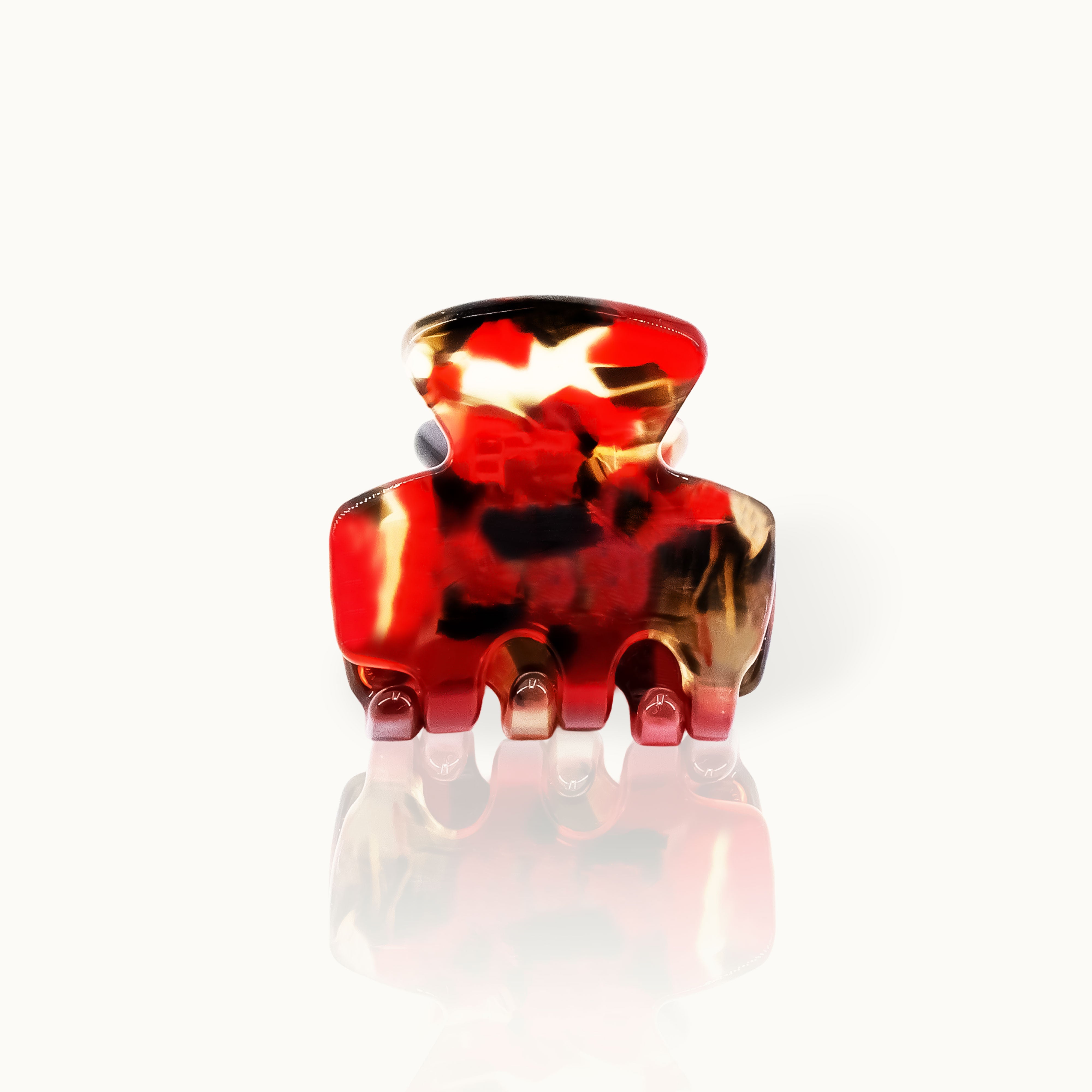 Haarklammer Klein Red Leo