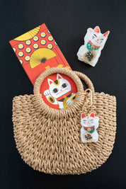 Haarklammer Glückskatze / Maneki-neko