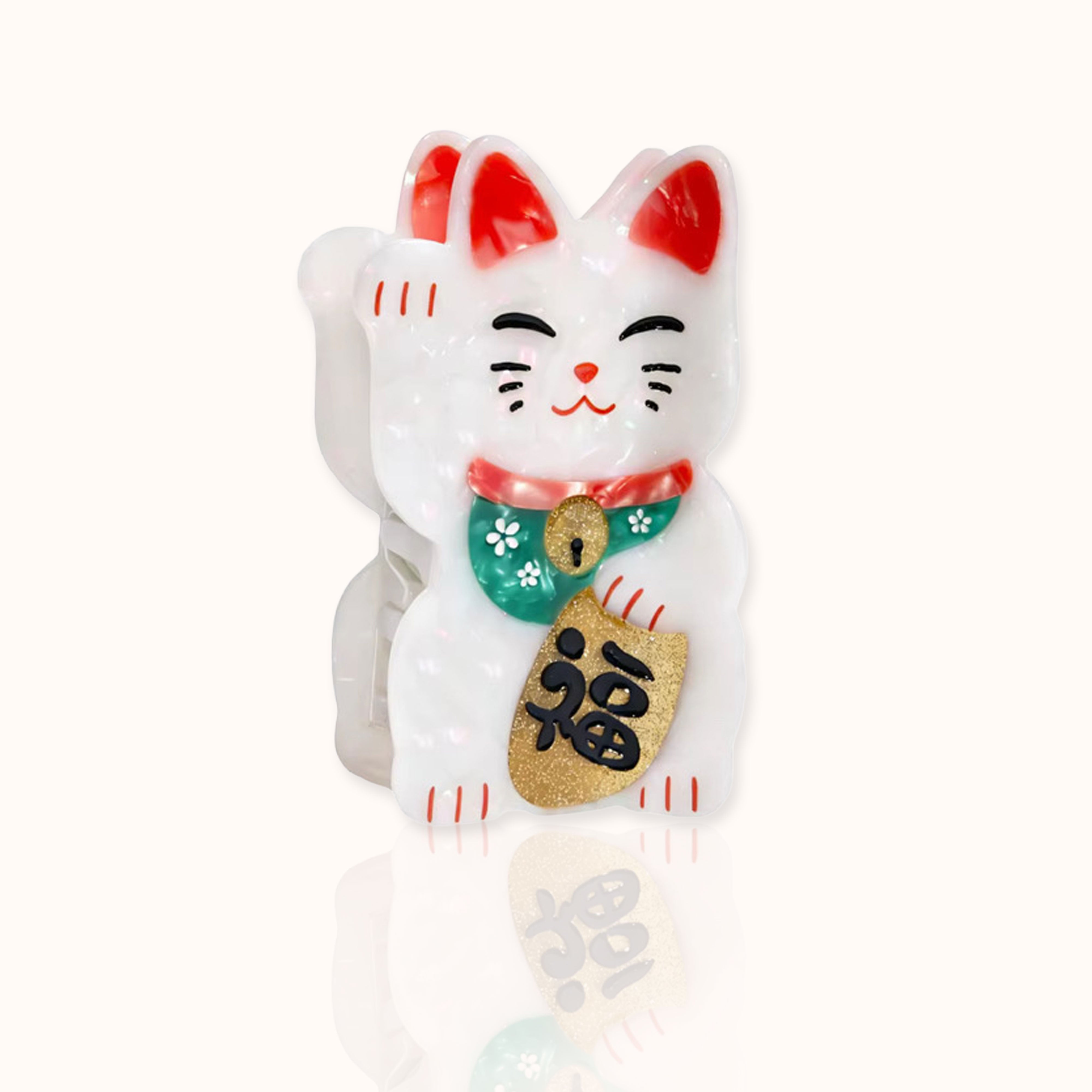 Haarklammer Glückskatze / Maneki-neko