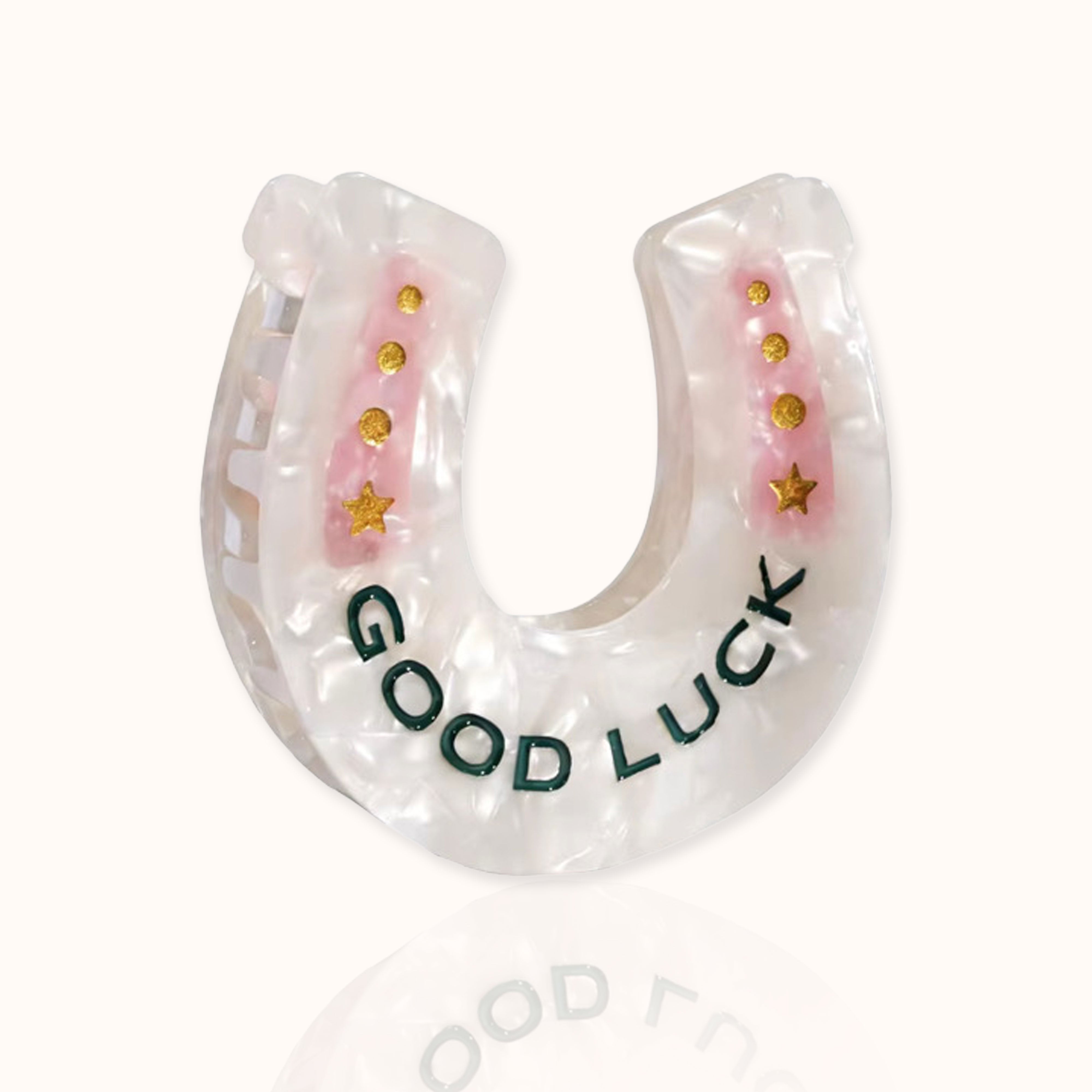 Haarklammer Hufeisen / Good Luck
