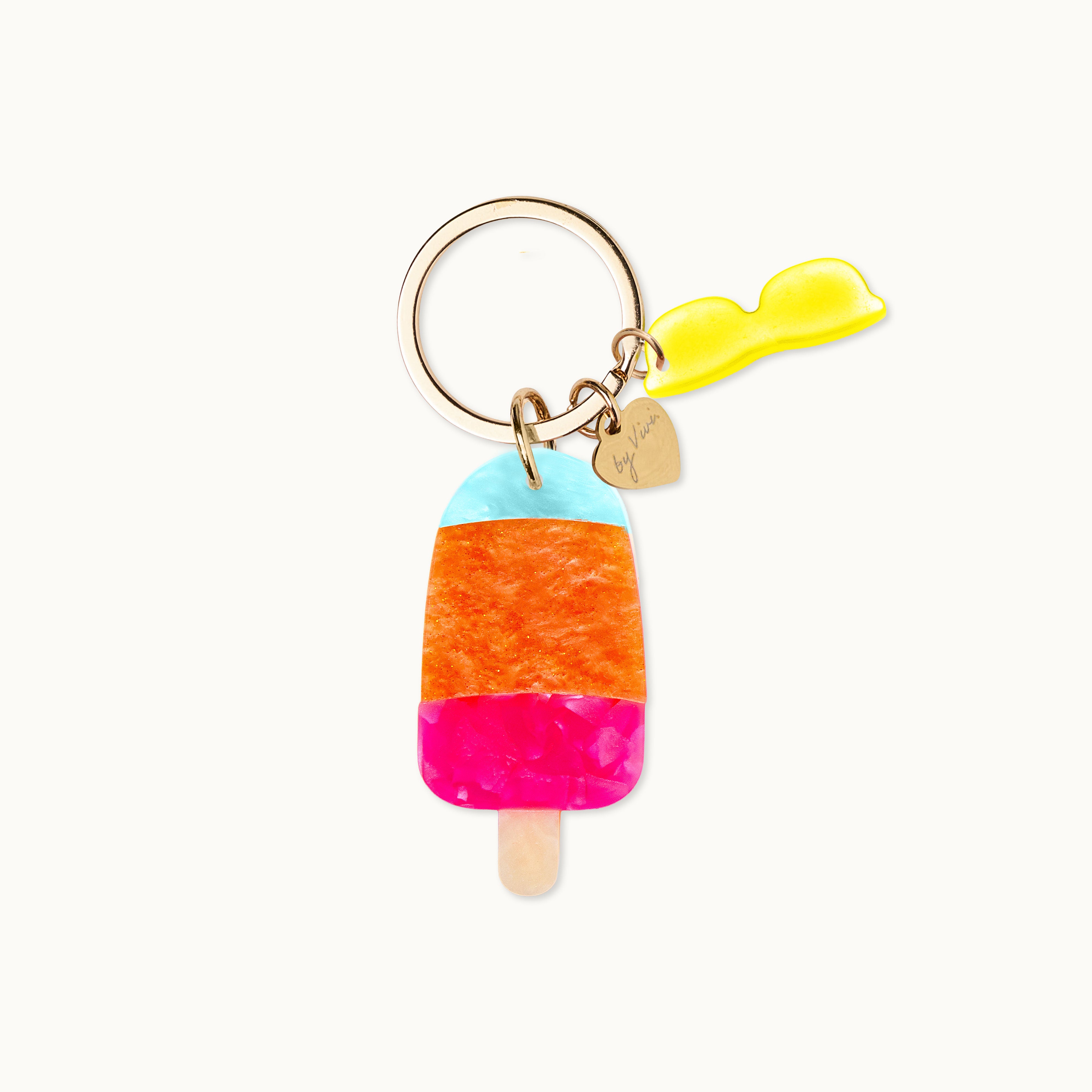 Schlüsselanhänger Eis Neon