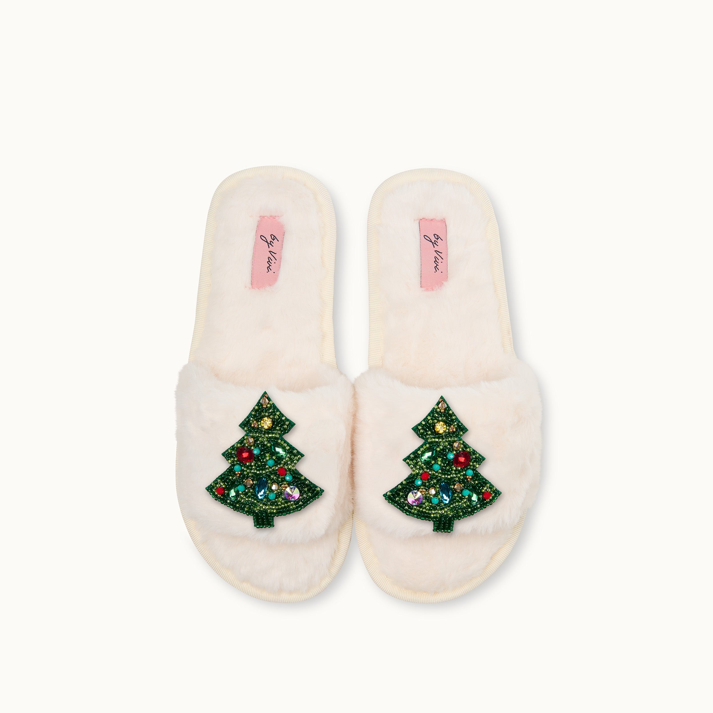 Broschen für Slipper:  Weihnachtsbaum