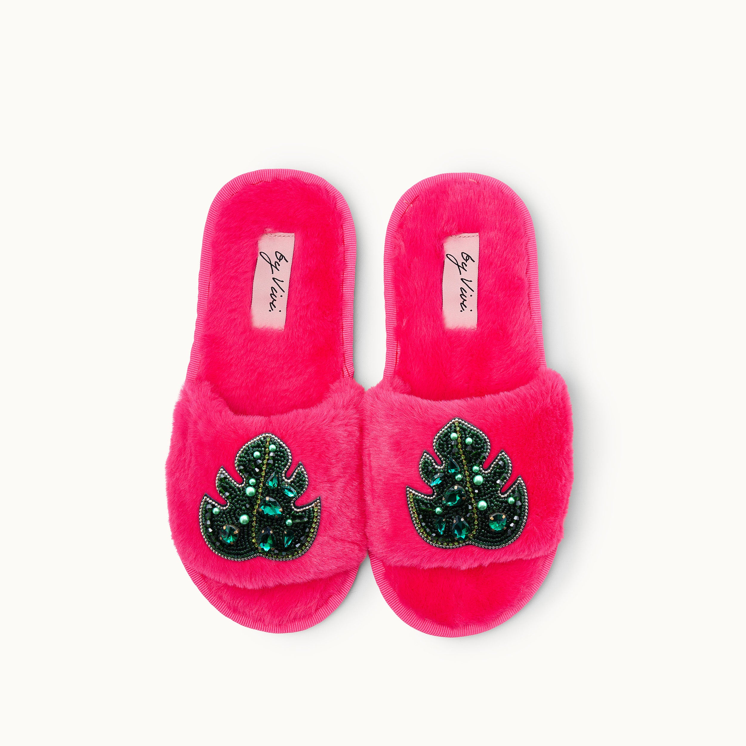 Broschenpaar: Monstera