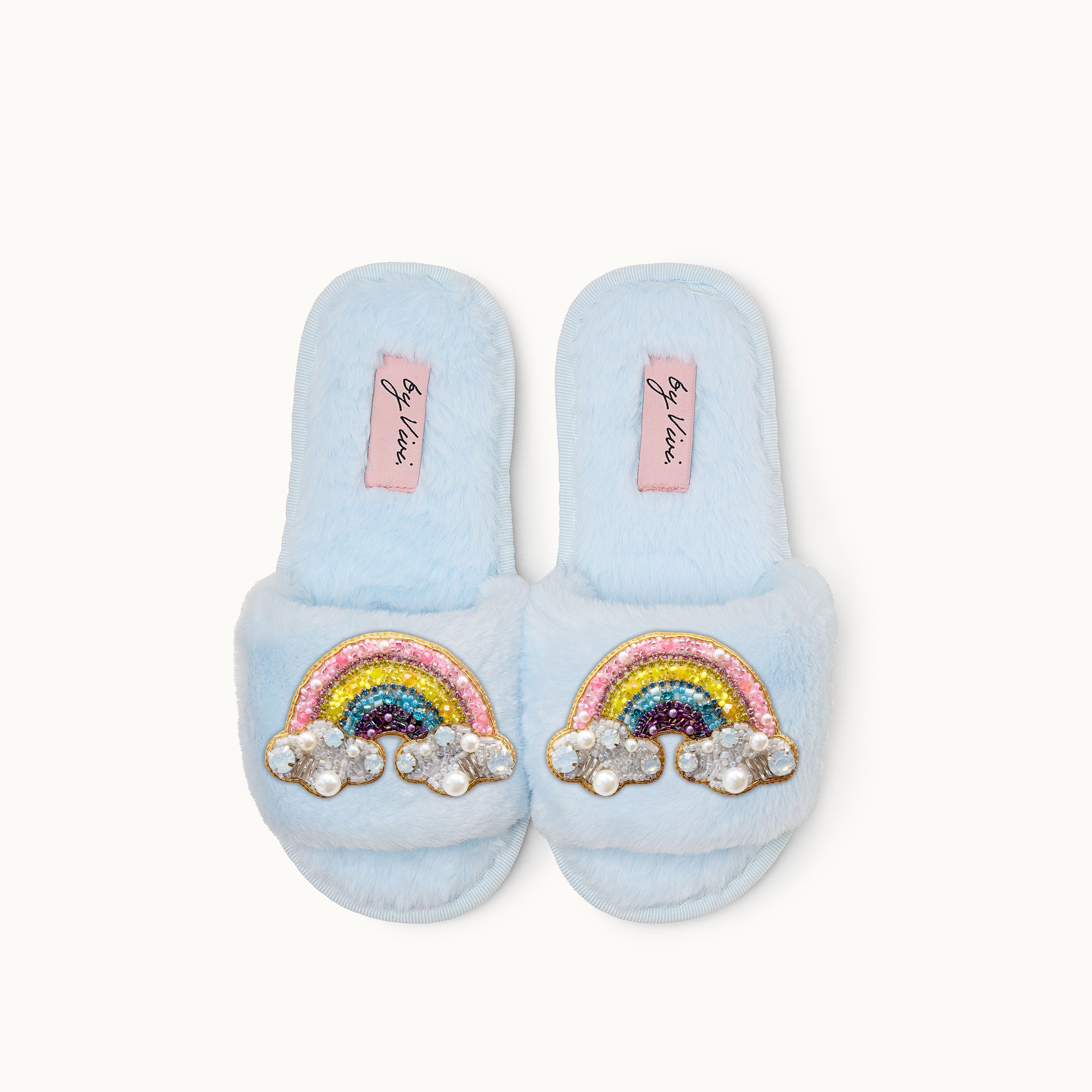 Broschenpaar: Regenbogen