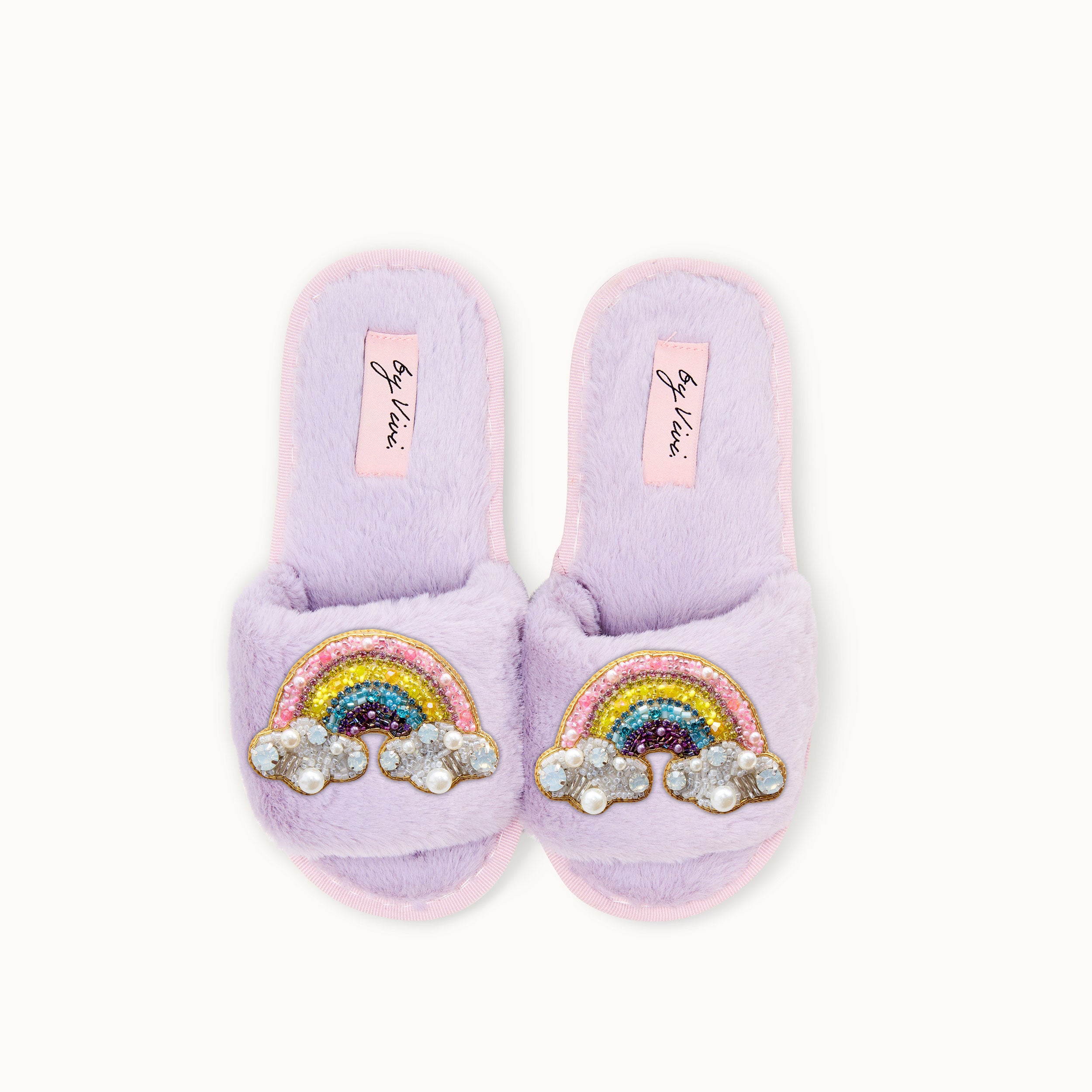Broschenpaar: Regenbogen