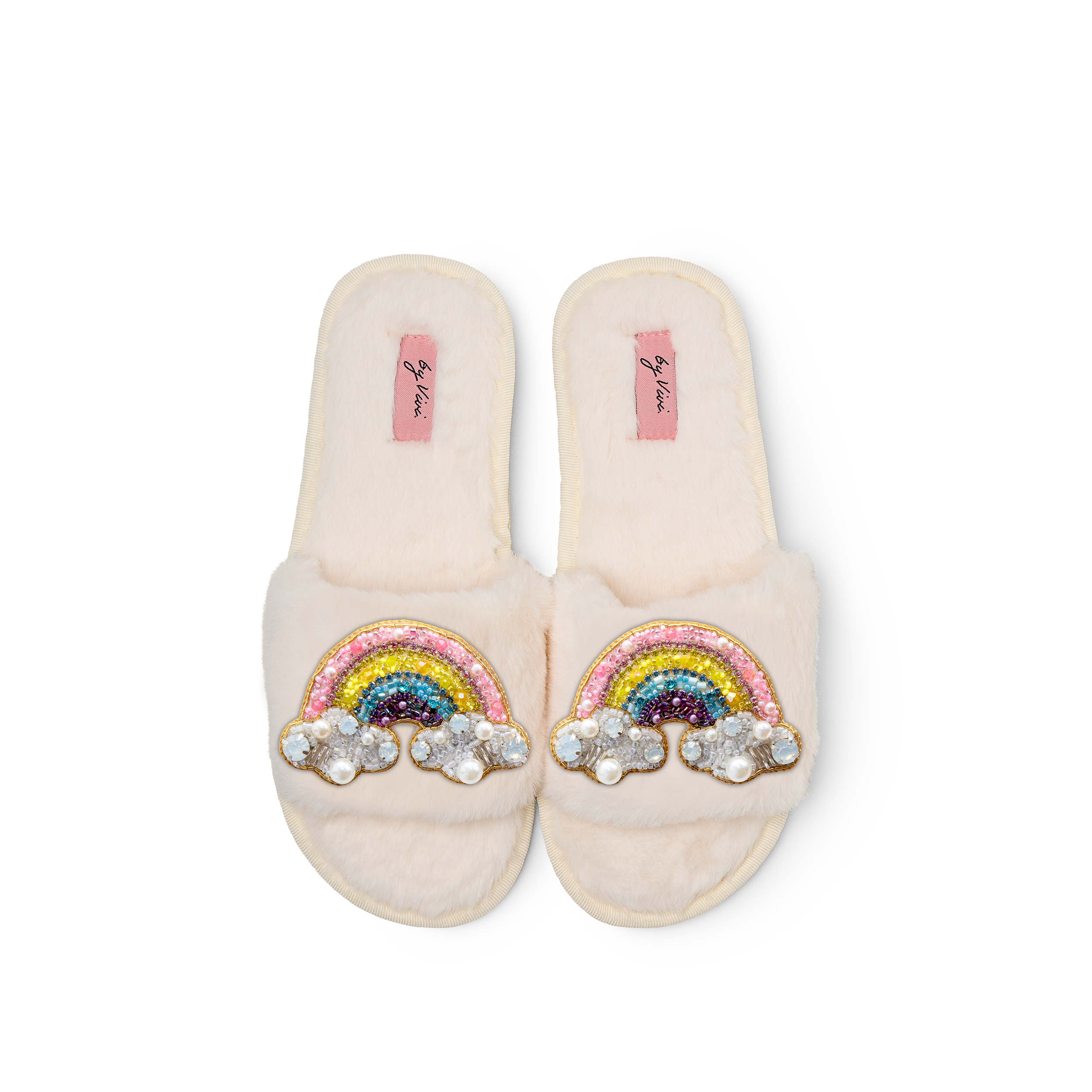 Broschenpaar: Regenbogen