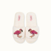 Broschenpaar: Eleganter Flamingo