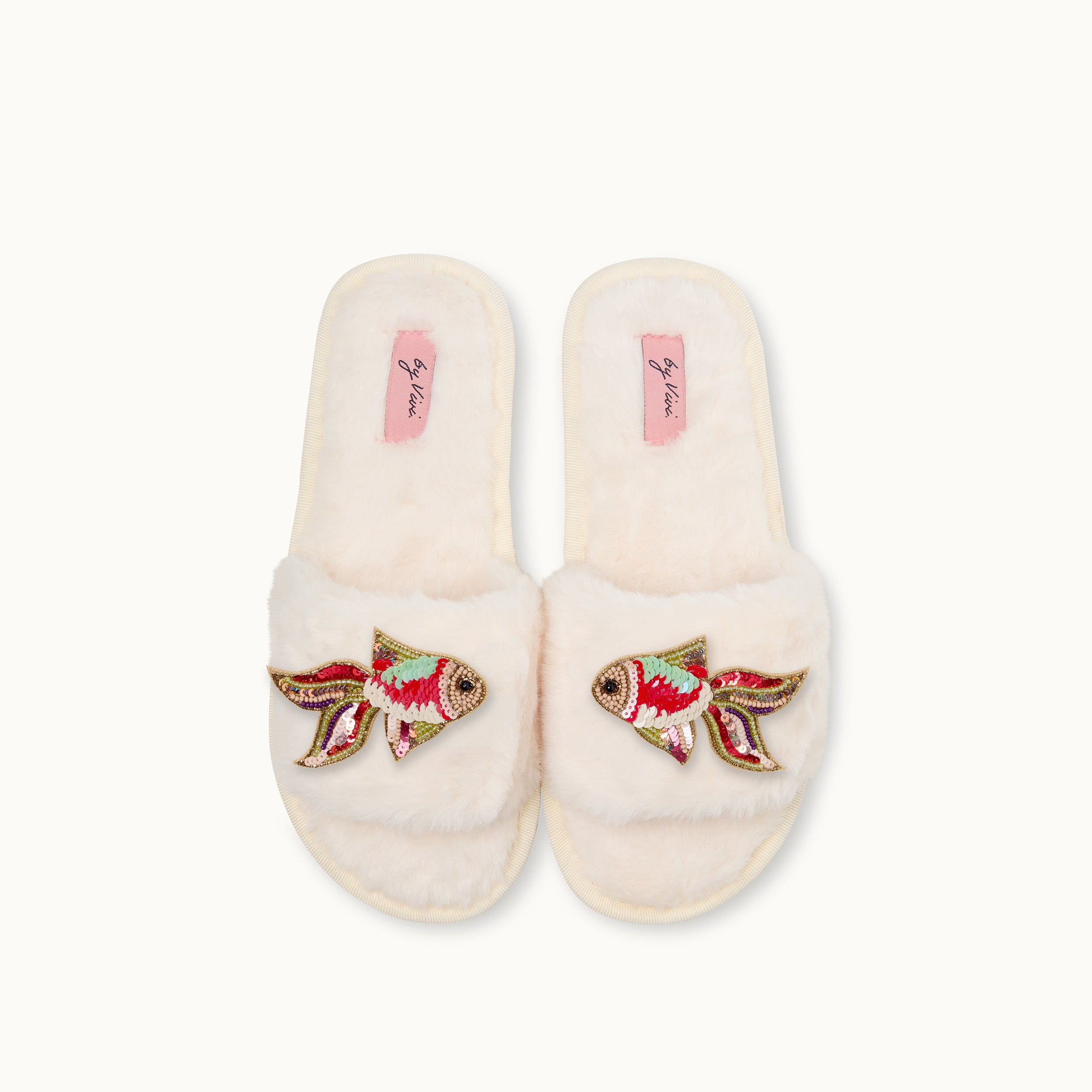 Broschen für Slipper: Goldfisch