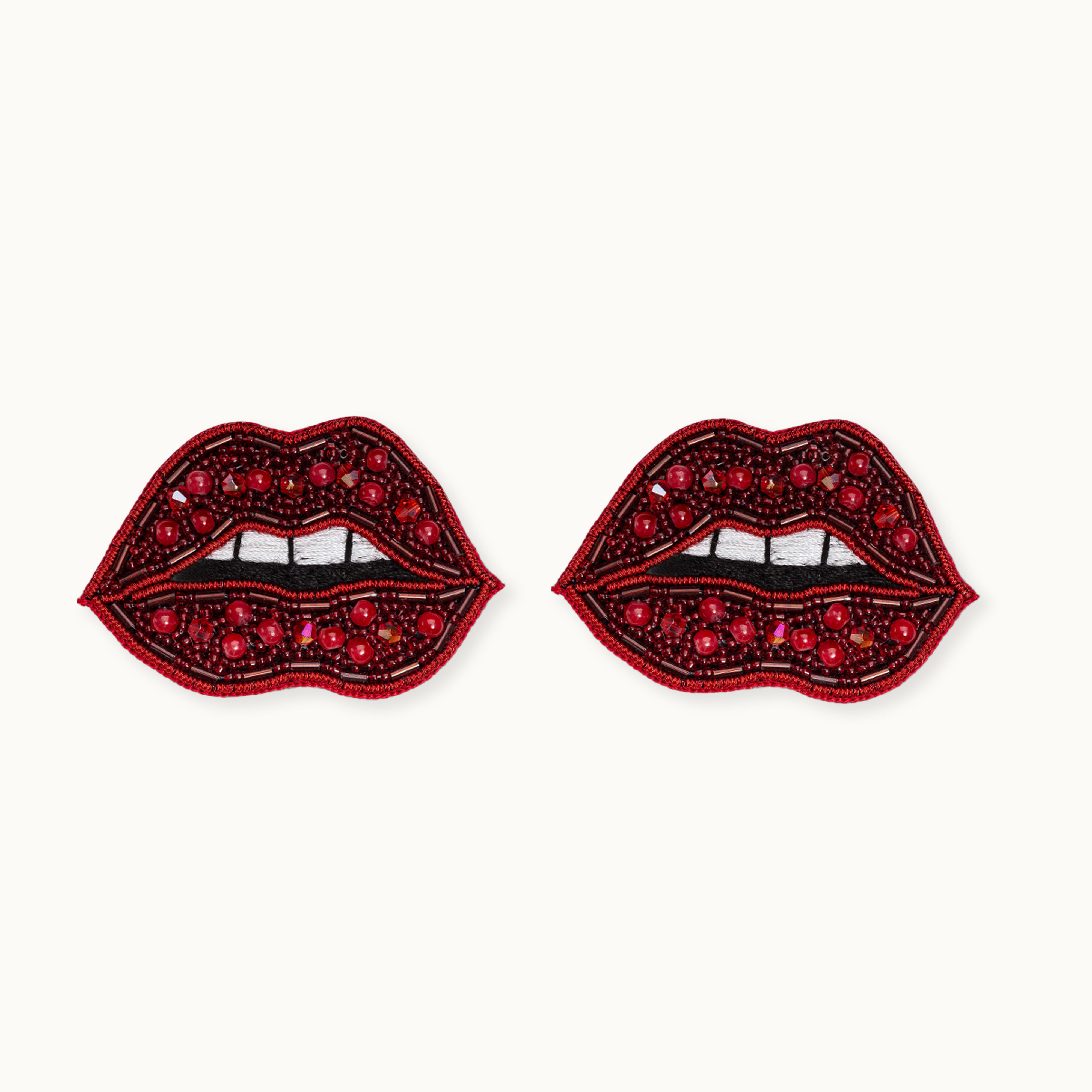 Broschenpaar: Lippen