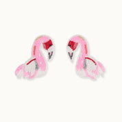 Broschenpaar: Flamingo Perlen