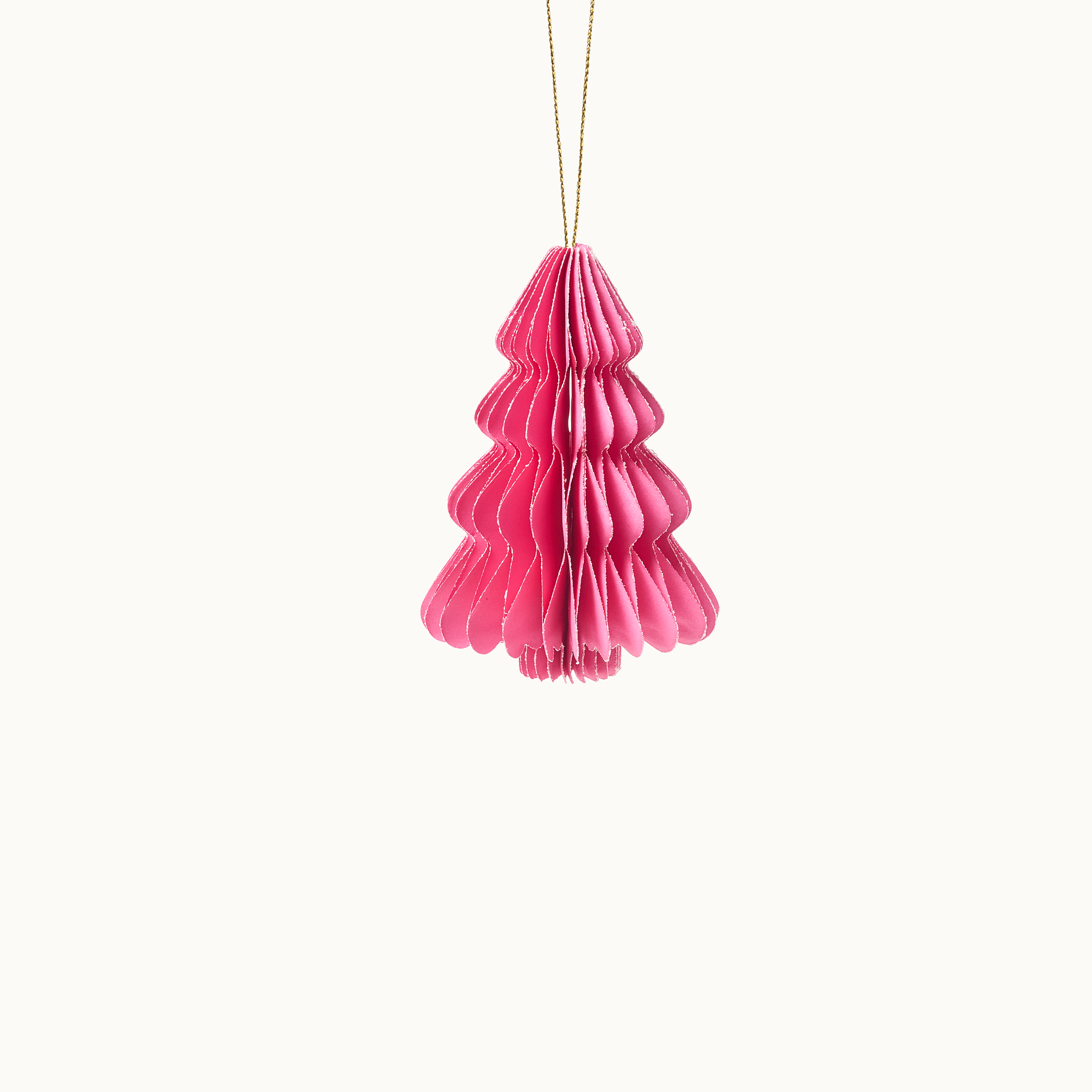 Anhänger Weihnachtsbaum aus Papier  10cm