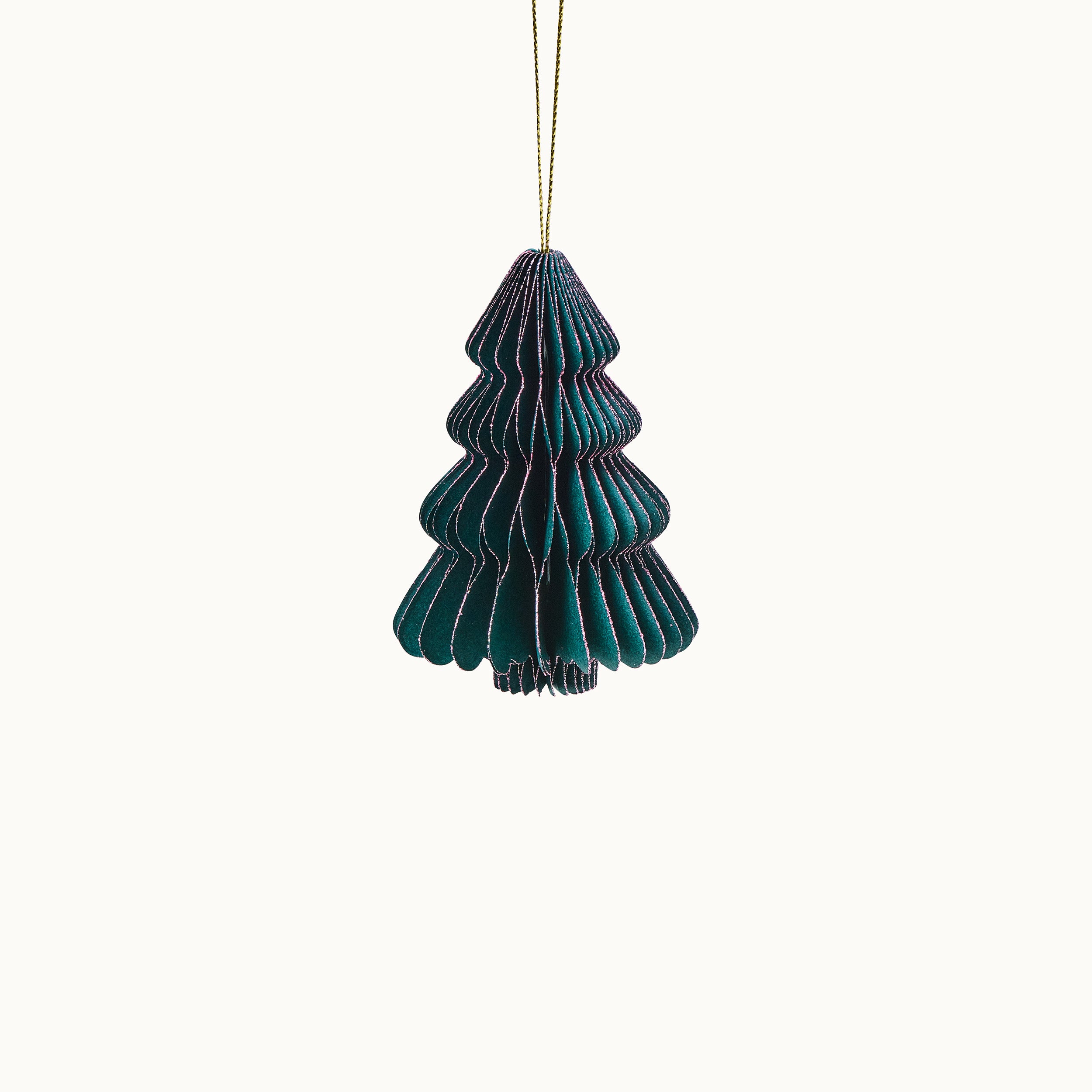 Anhänger Weihnachtsbaum aus Papier  10cm