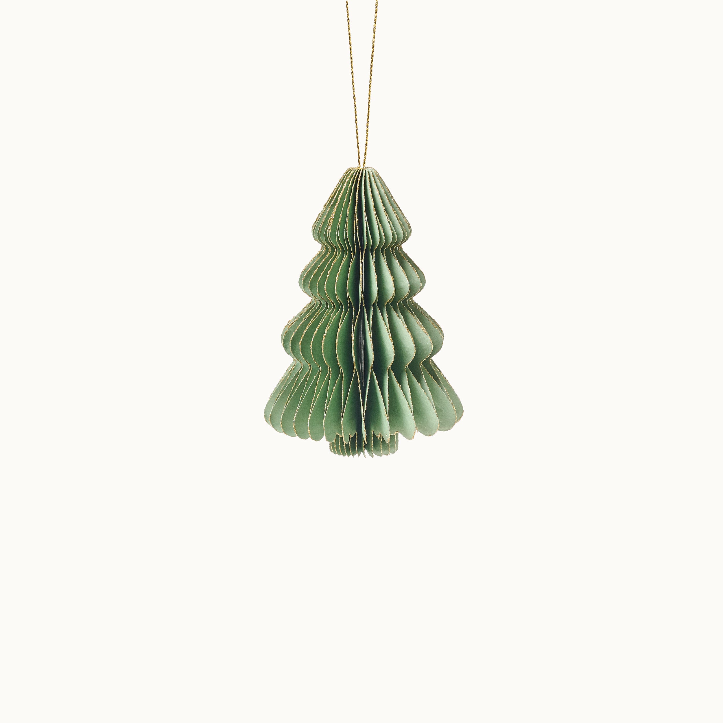 Anhänger Weihnachtsbaum aus Papier  10cm